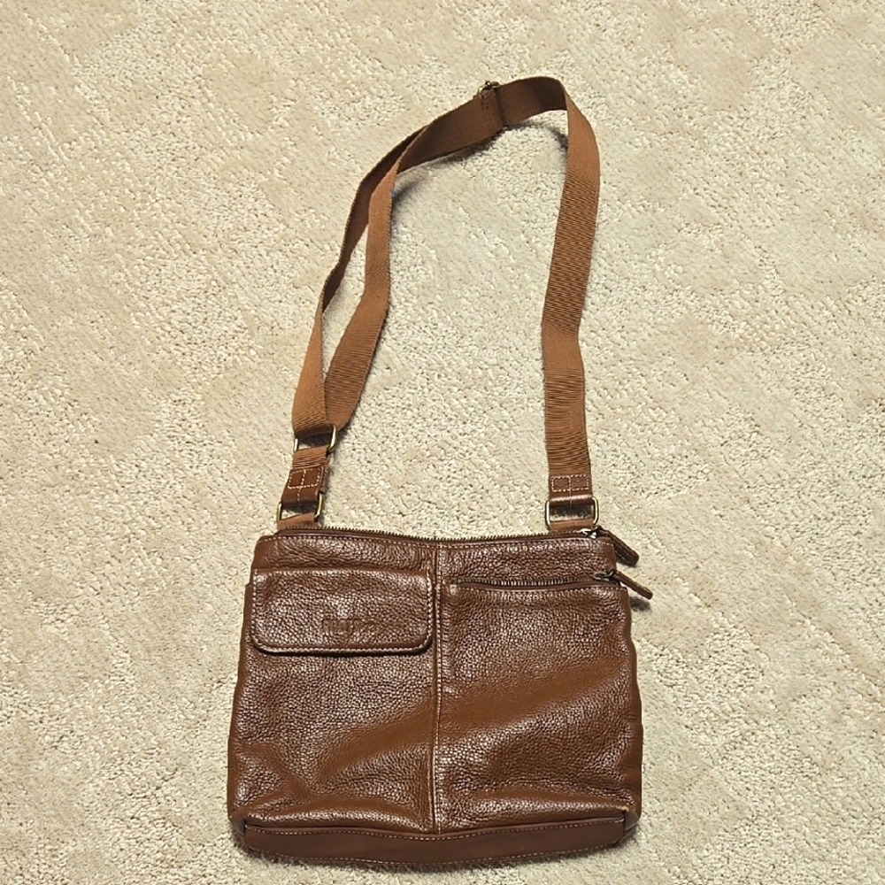 Leather Roots Crossbody Bag